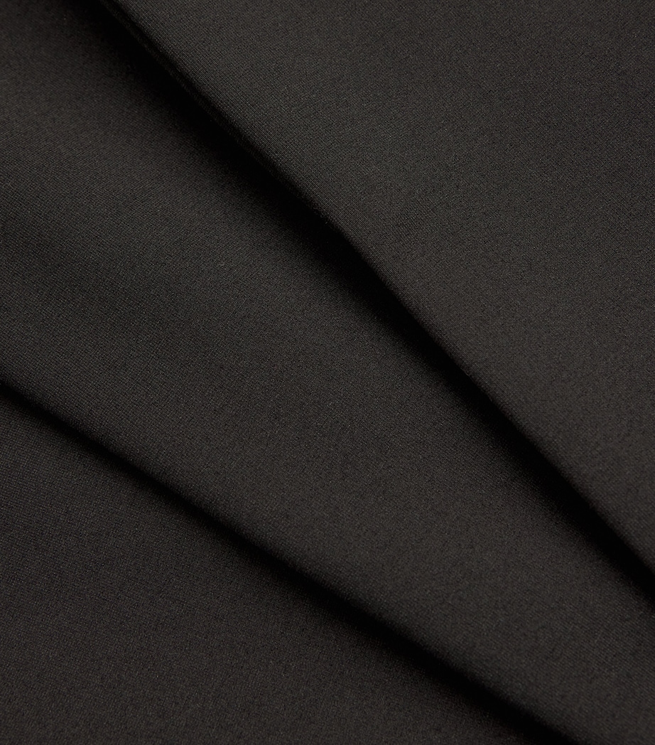 Flared Split-Hem Trousers BLACK Image 5