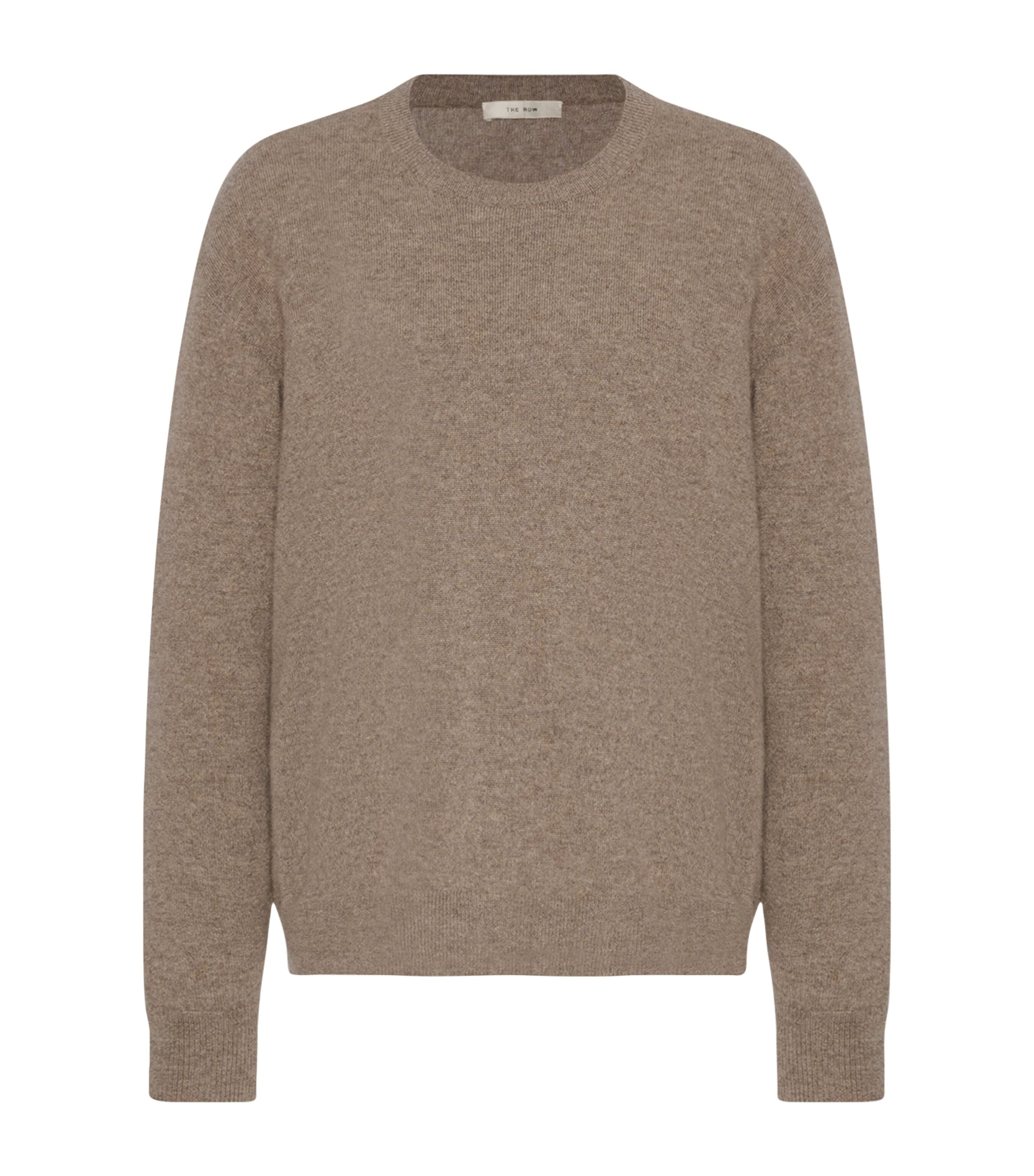 The Row Misael Cashmere Sweater In Sand