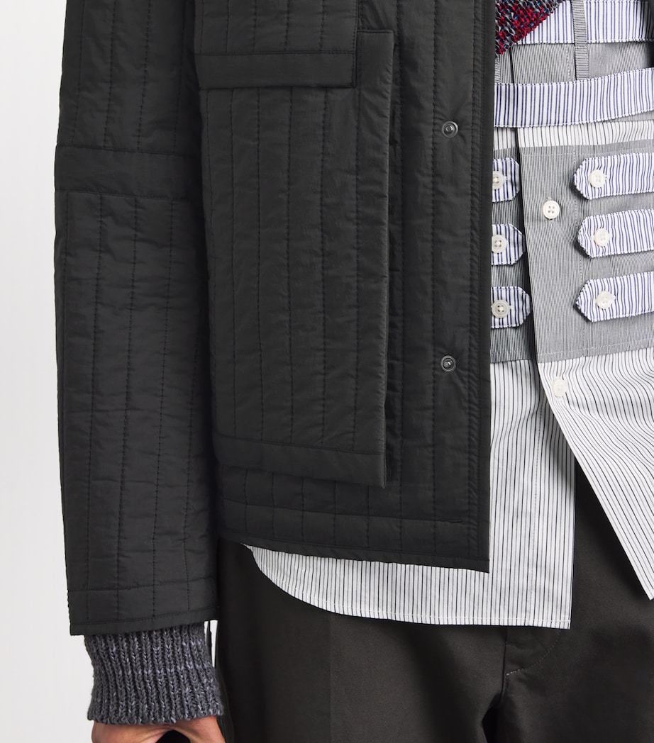 Craig Green Mens Reversible Quilted Worker Jacket Charcoal Image 3