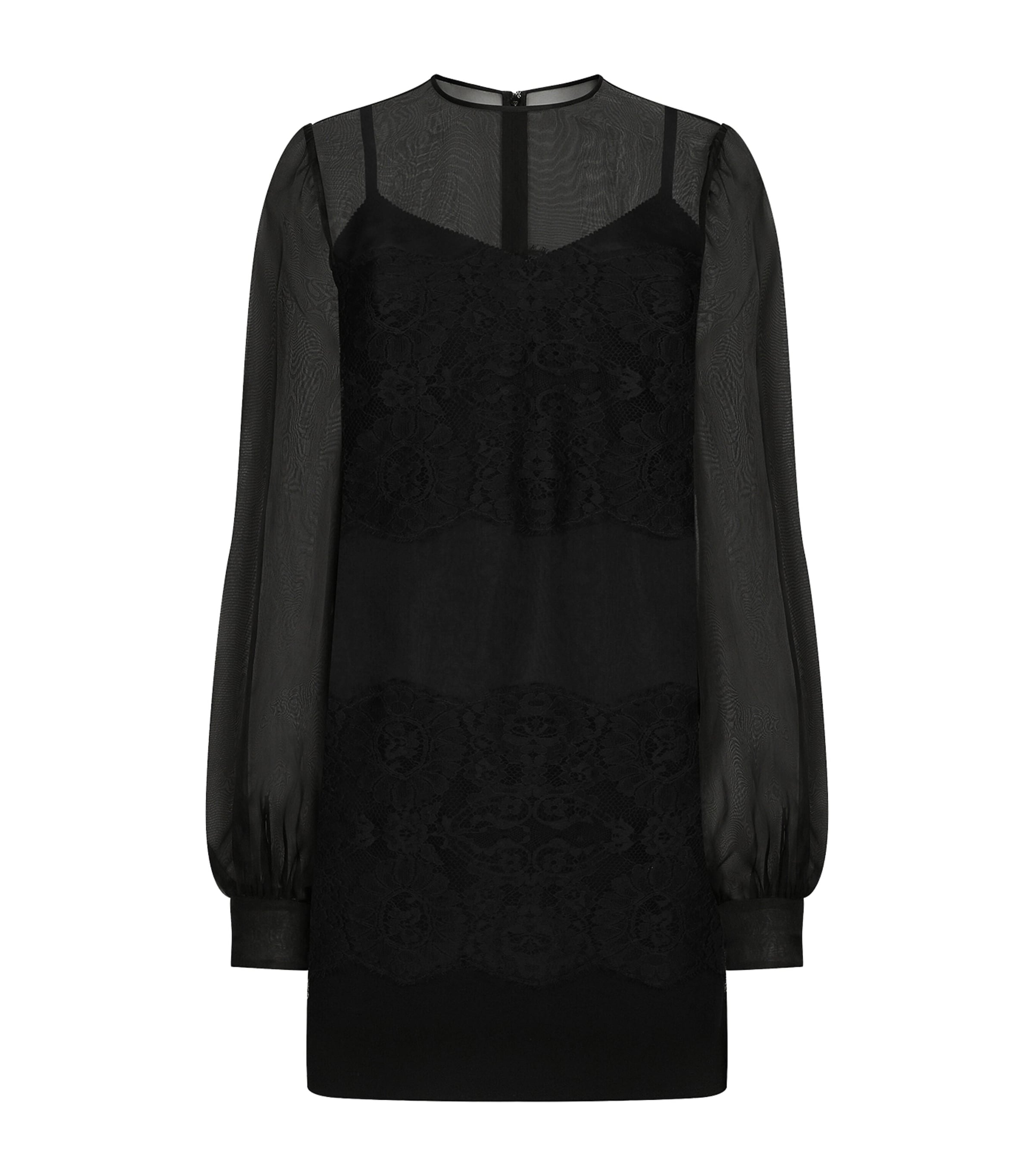 DOLCE & GABBANA SILK ORGANZA MINI DRESS 