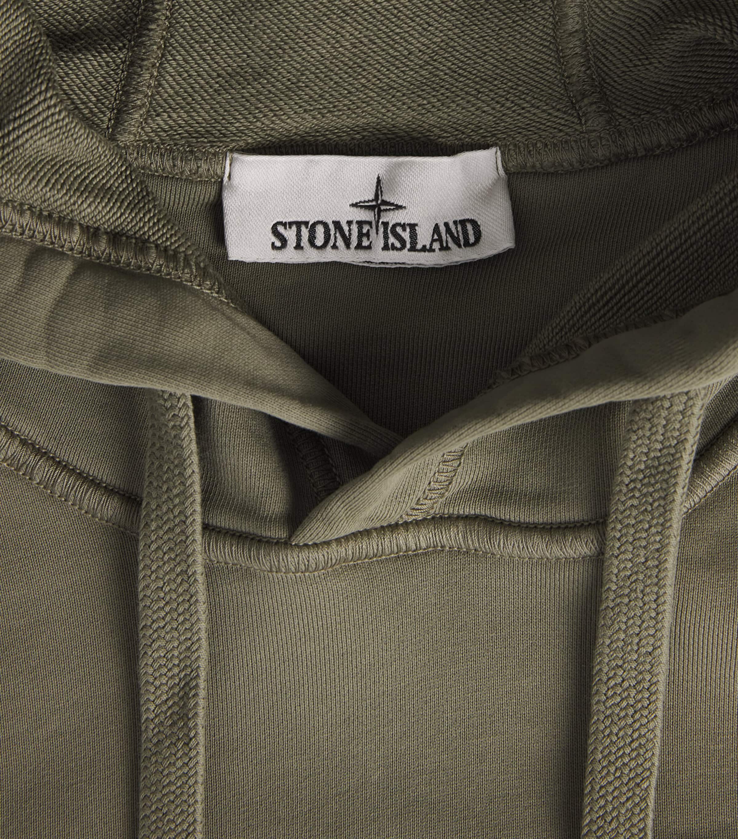 Stone Island Mens Organic Cotton Fleece Hoodie Image 6