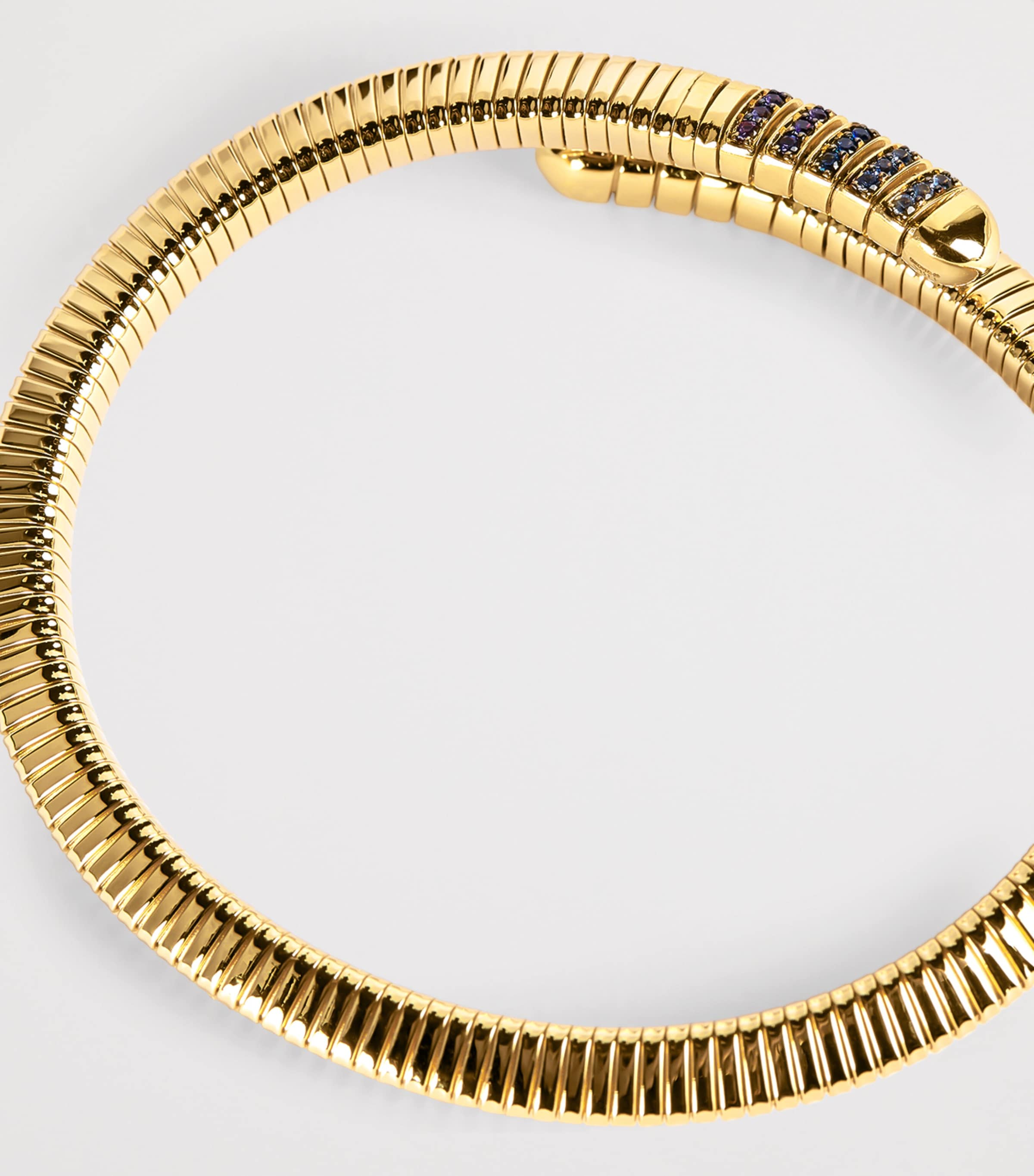 Yellow Gold and Sapphire Tubogas Bracelet YELLOW GOLD Image 6