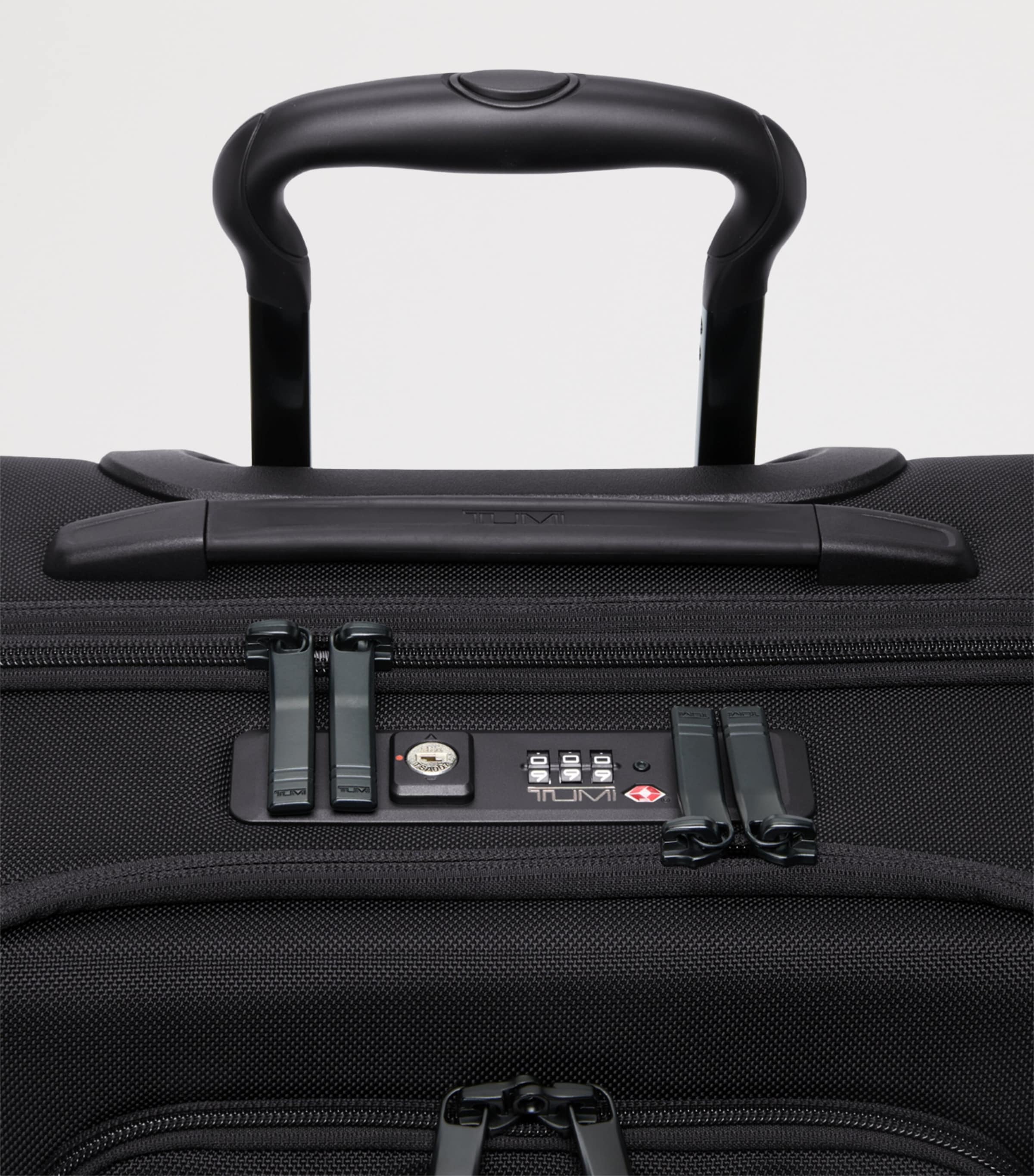 Tumi Black Alpha 4 Large Dual Access Expandable Carry-On Suitcase