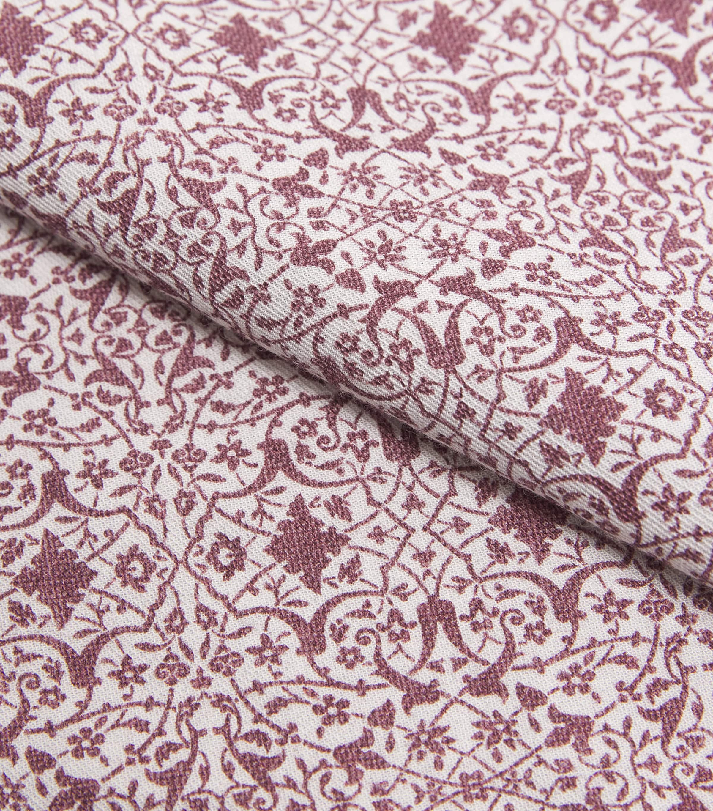 Cotton-Wool Printed Pocket Square GRAPE Image 4
