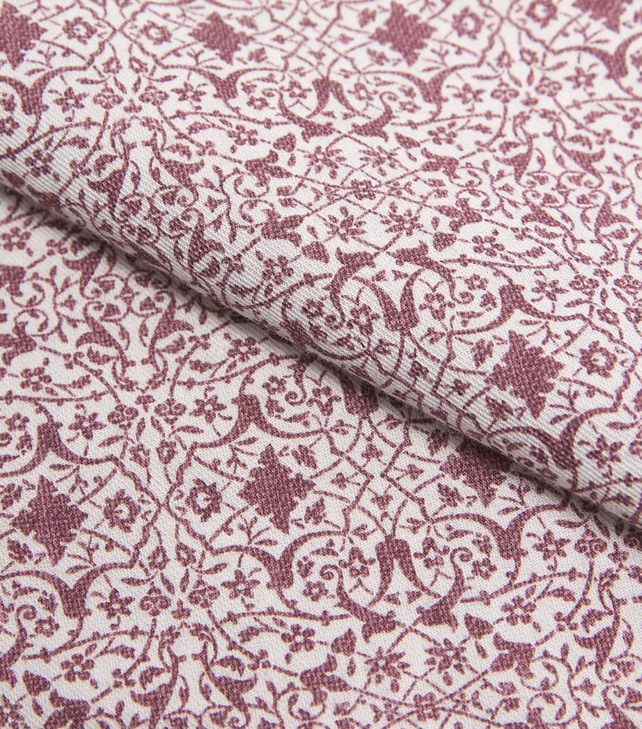 Cotton-Wool Printed Pocket Square GRAPE Image 4
