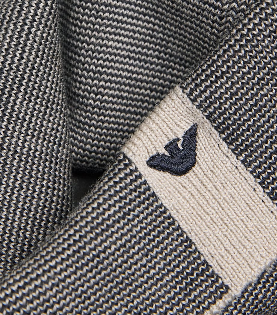 Virgin Wool Stripe Rollneck Sweater FB067 Image 5