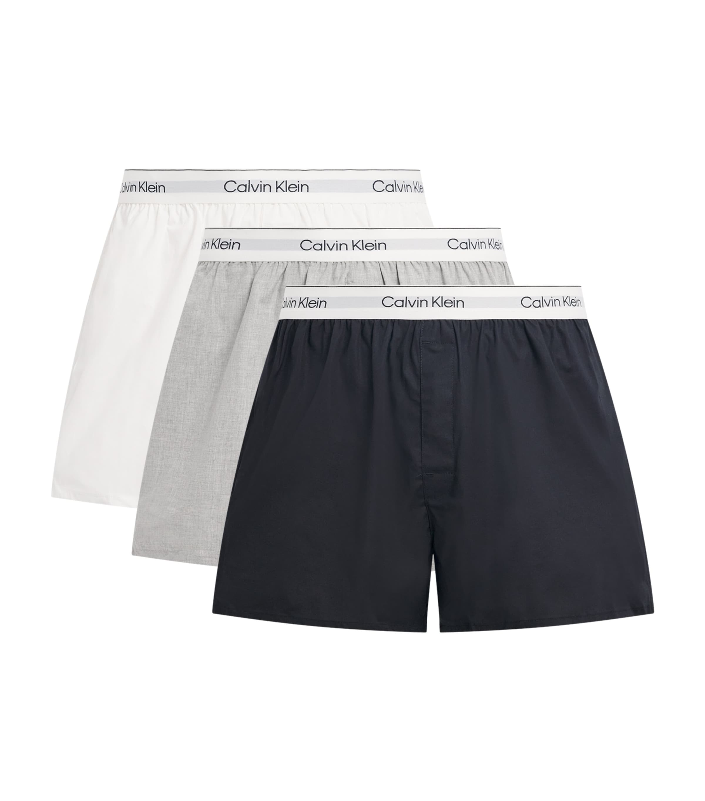 Calvin Klein Cotton Stretch Slim Icon Boxers (Pack of 3) | Men Clothing | Socks & Underwear | Boxers & Briefs | Designers | Calvin Klein