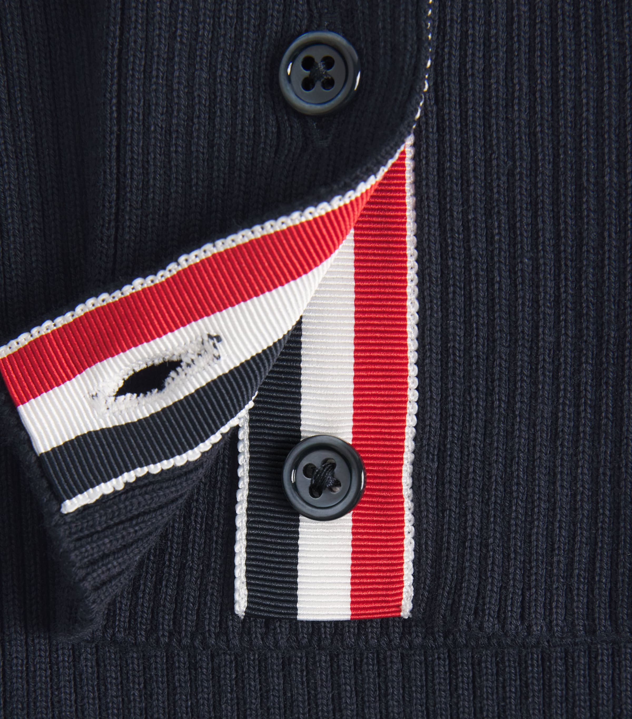 Thom Browne Womens Cotton Sailboat Cardigan Navy Image 6