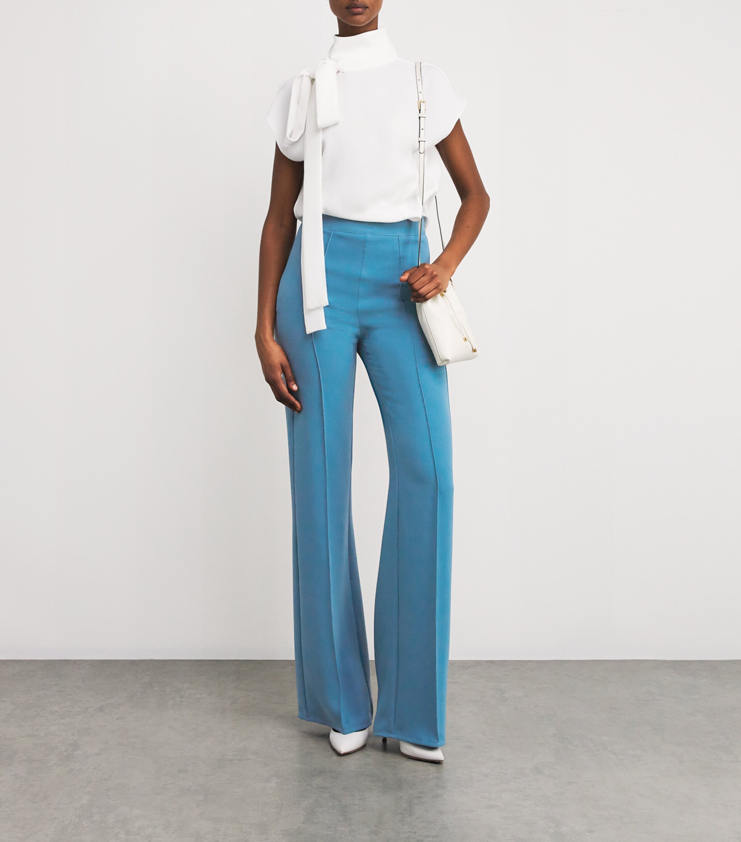 Edeline Lee Womens Flared Averill Trousers Cor Image 2