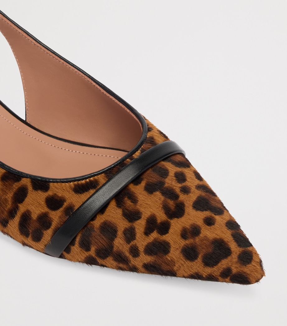 Suede Jama Slingback Flats BROWN Image 5