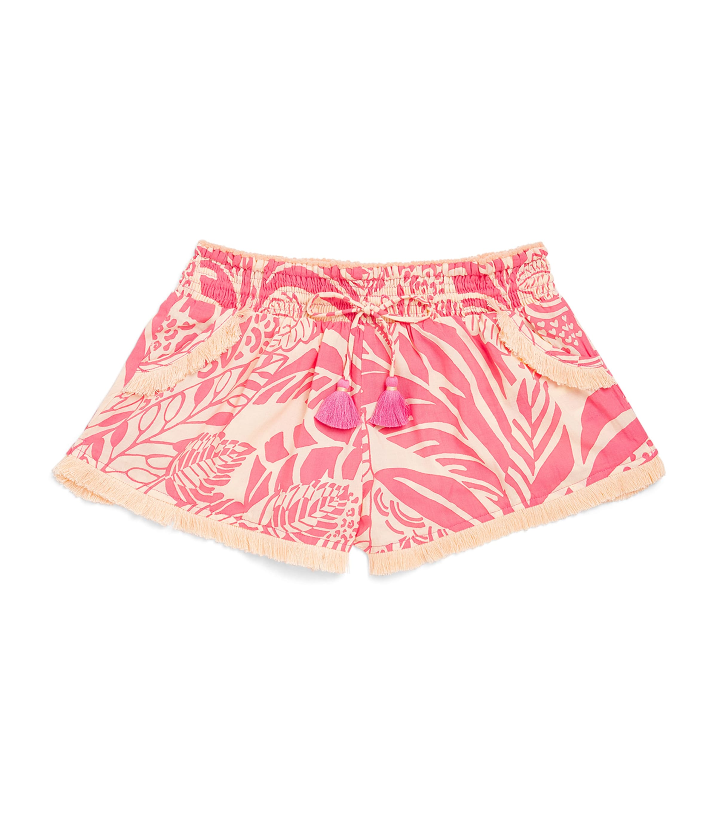 Poupette St Barth Kids Floral Lulu Shorts (4-12 Years) Pink Toucan Image 1