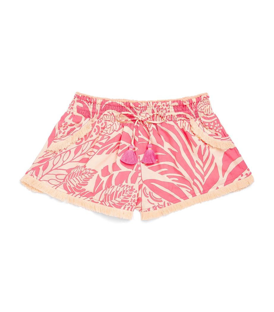 Poupette St Barth Kids Floral Lulu Shorts (4-12 Years) Pink Toucan Image 1