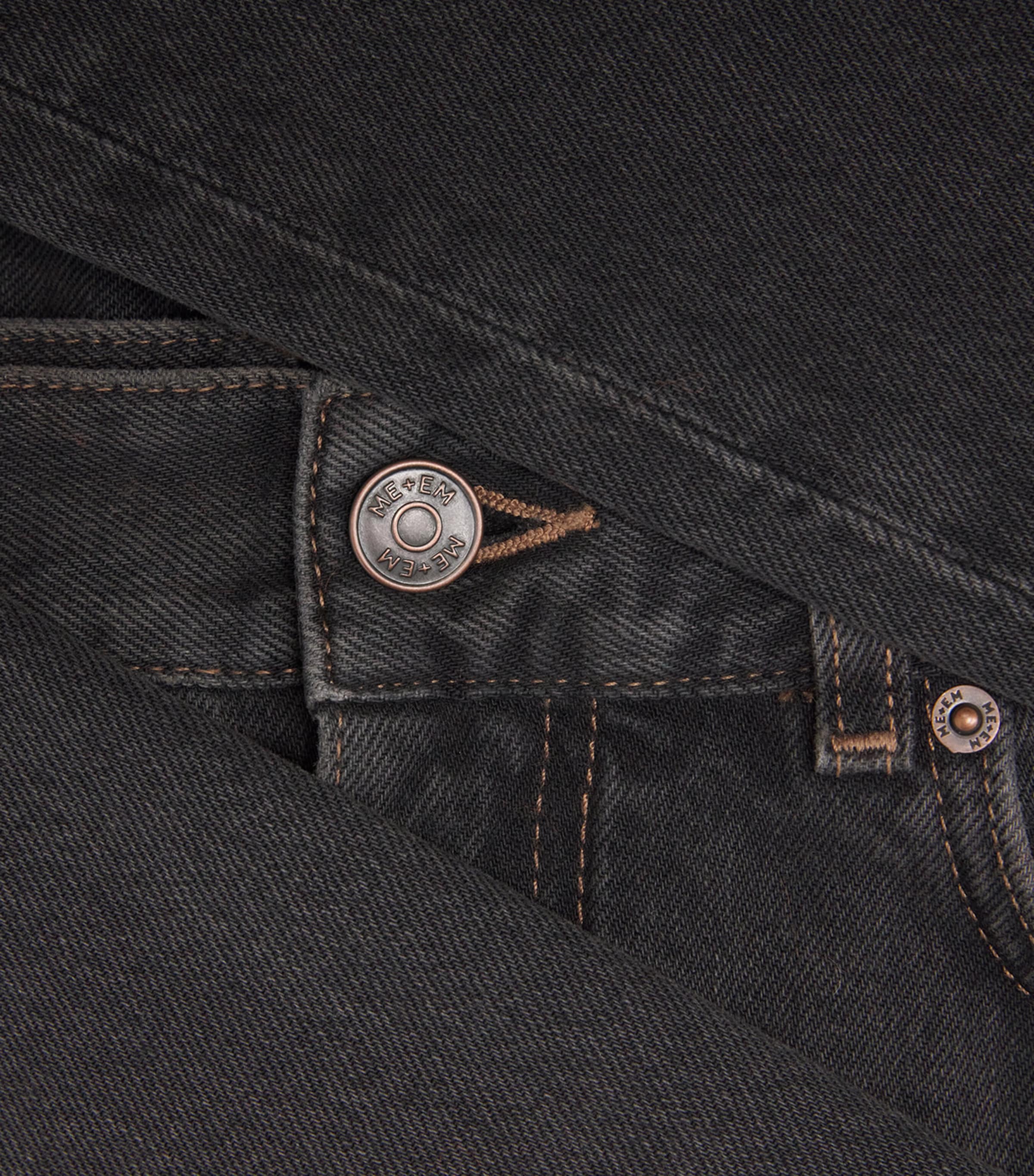 Cropped Straight Jeans WARM BLACK Image 5