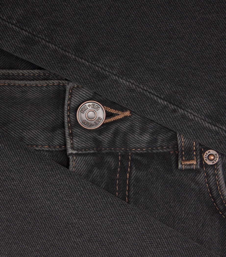 Cropped Straight Jeans WARM BLACK Image 5