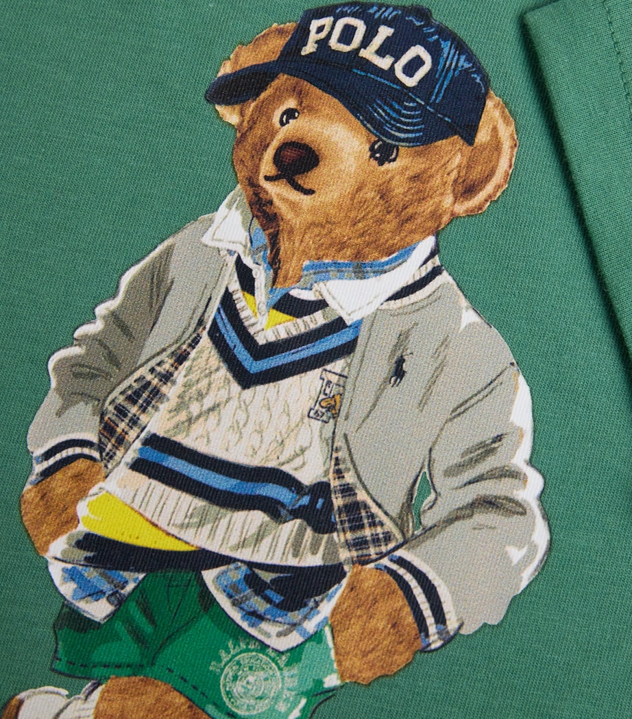 Ralph Lauren Kids Green Cotton Polo Bear T-Shirt (2-7 Years