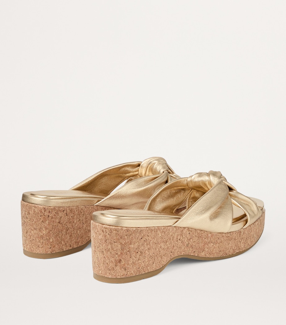 Avenue 50 Leather Mules GOLD Image 3