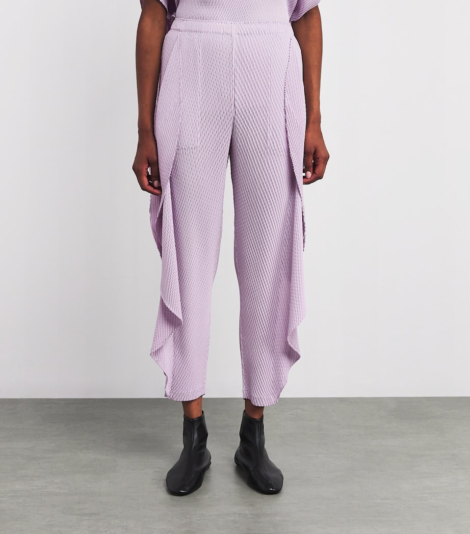 Orbicular Pleats Trousers LIGHT PURPLE Image 3