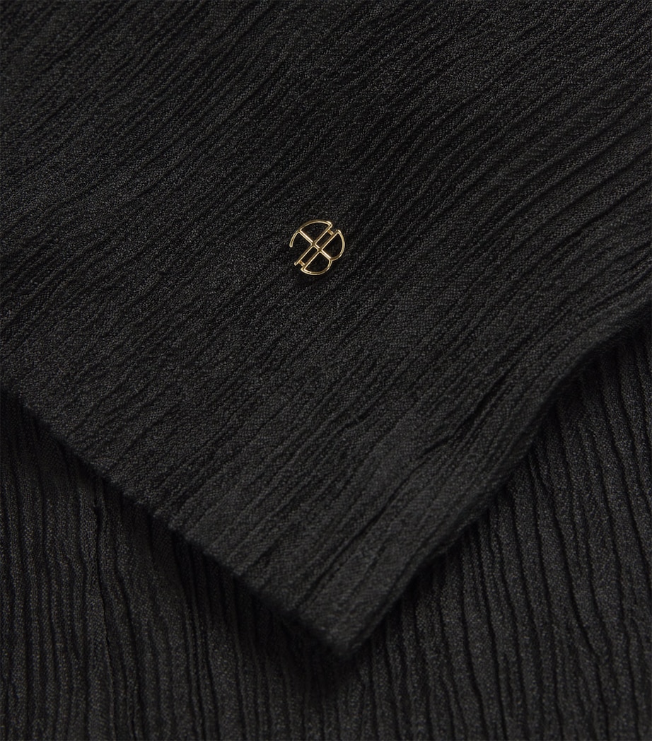 Crinkled Jollie Blouse BLACK Image 5