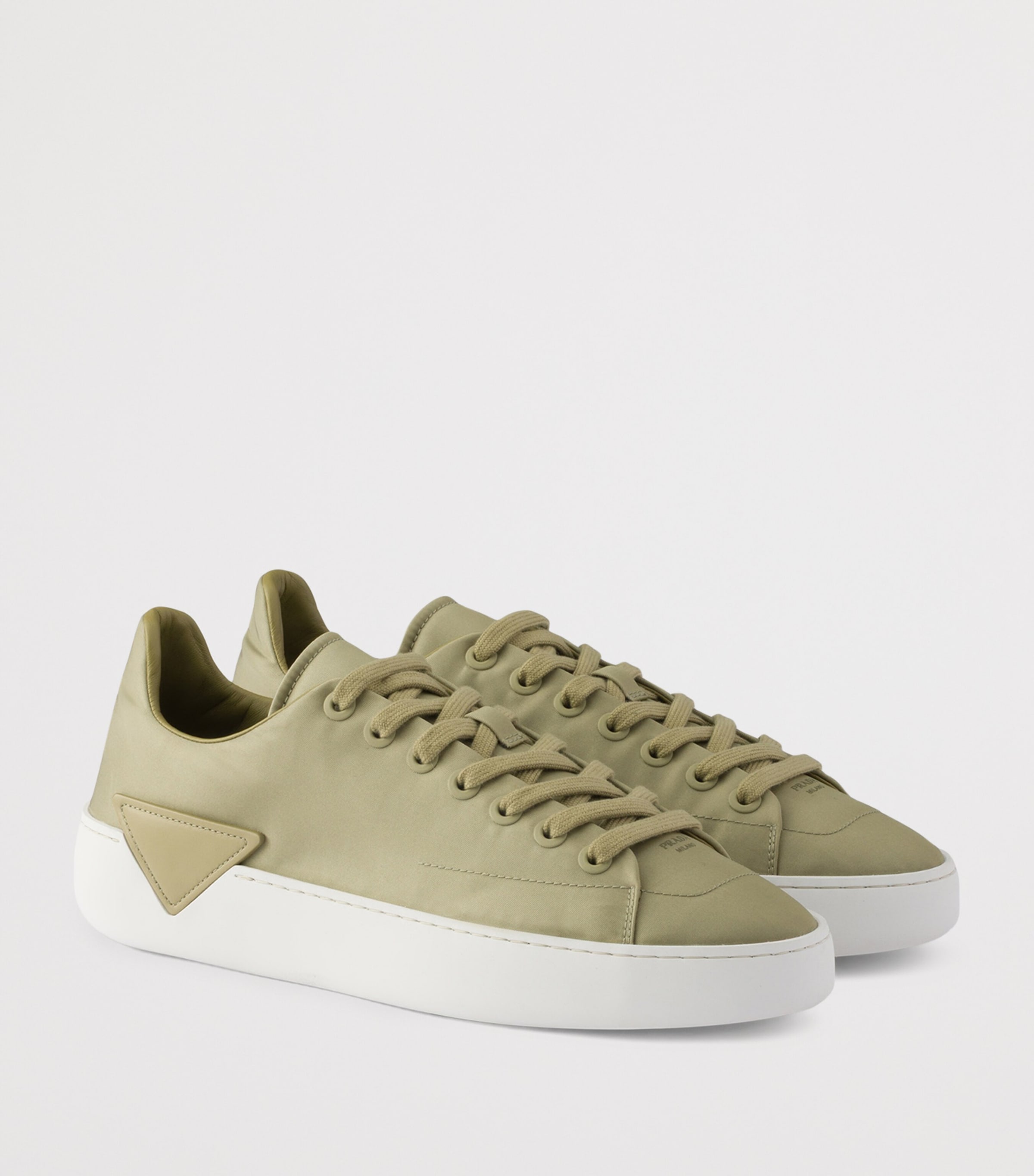 Prada Re-Nylon Court Sneakers Green Image 2