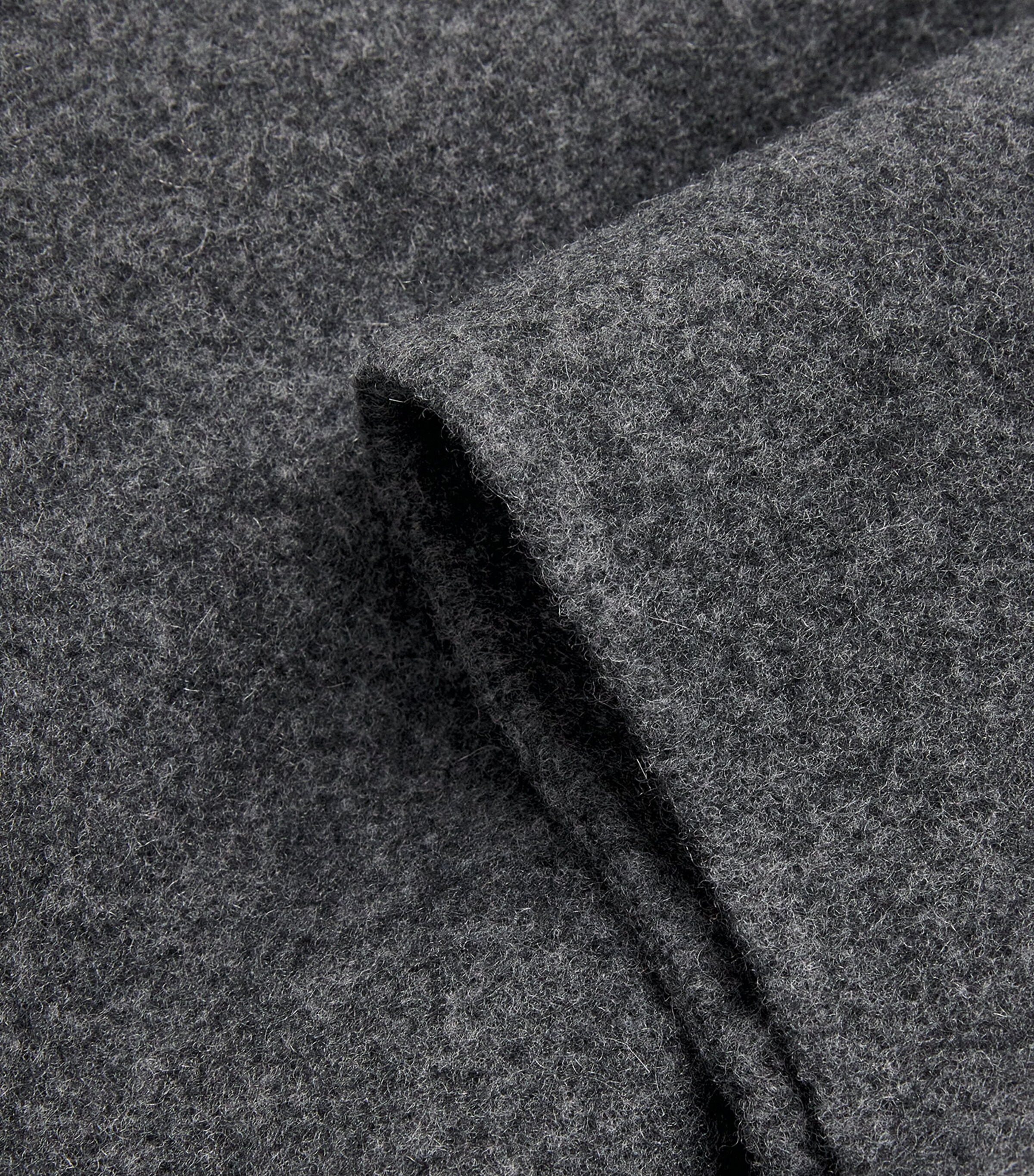 Virgin Wool-Cashmere Hooded Coat MEDIUM GREY Image 5