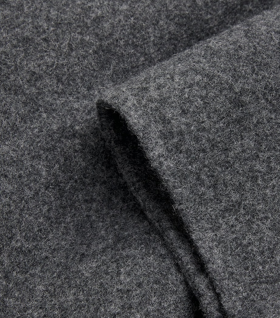 Virgin Wool-Cashmere Hooded Coat MEDIUM GREY Image 5
