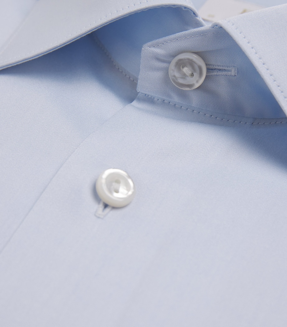 Organic Cotton Elevated Slim-Fit Shirt 20 LIGHT BLUE Image 5