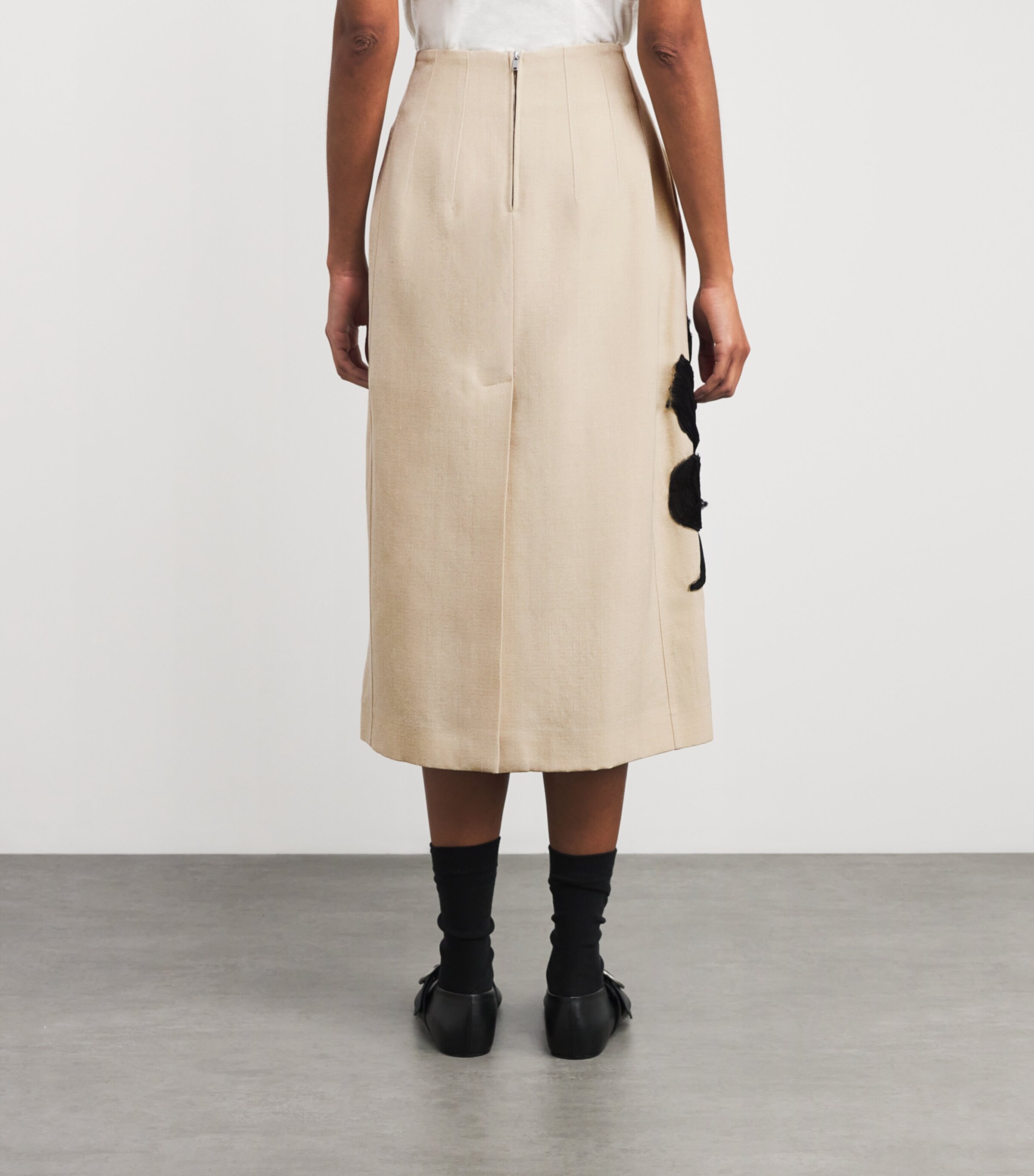 ワンピース JIL SANDER Women Mid Skirts J02CT0356J19155 280 Beige Jil Sander Beige Gonna Midi Skirt Jil Sander