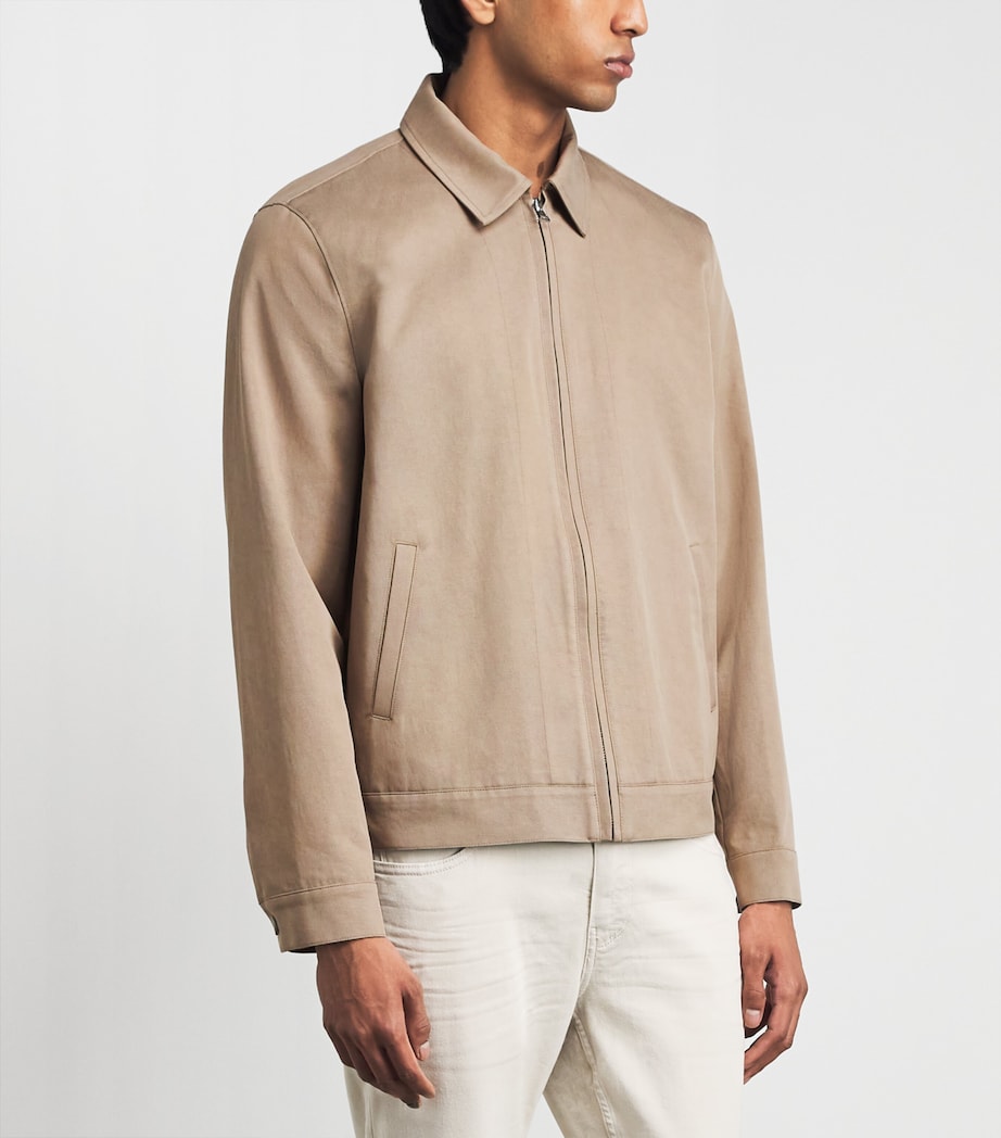 PAIGE Mens Cotton-Blend Renehen Jacket Warm Birch Image 4