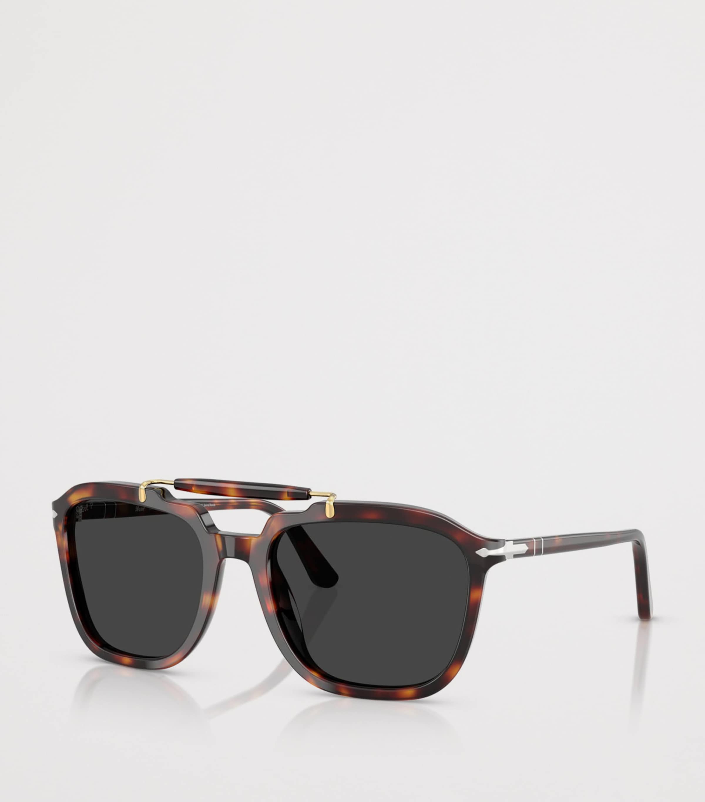 Persol Senna Series Square Sunglasses Brown Image 2
