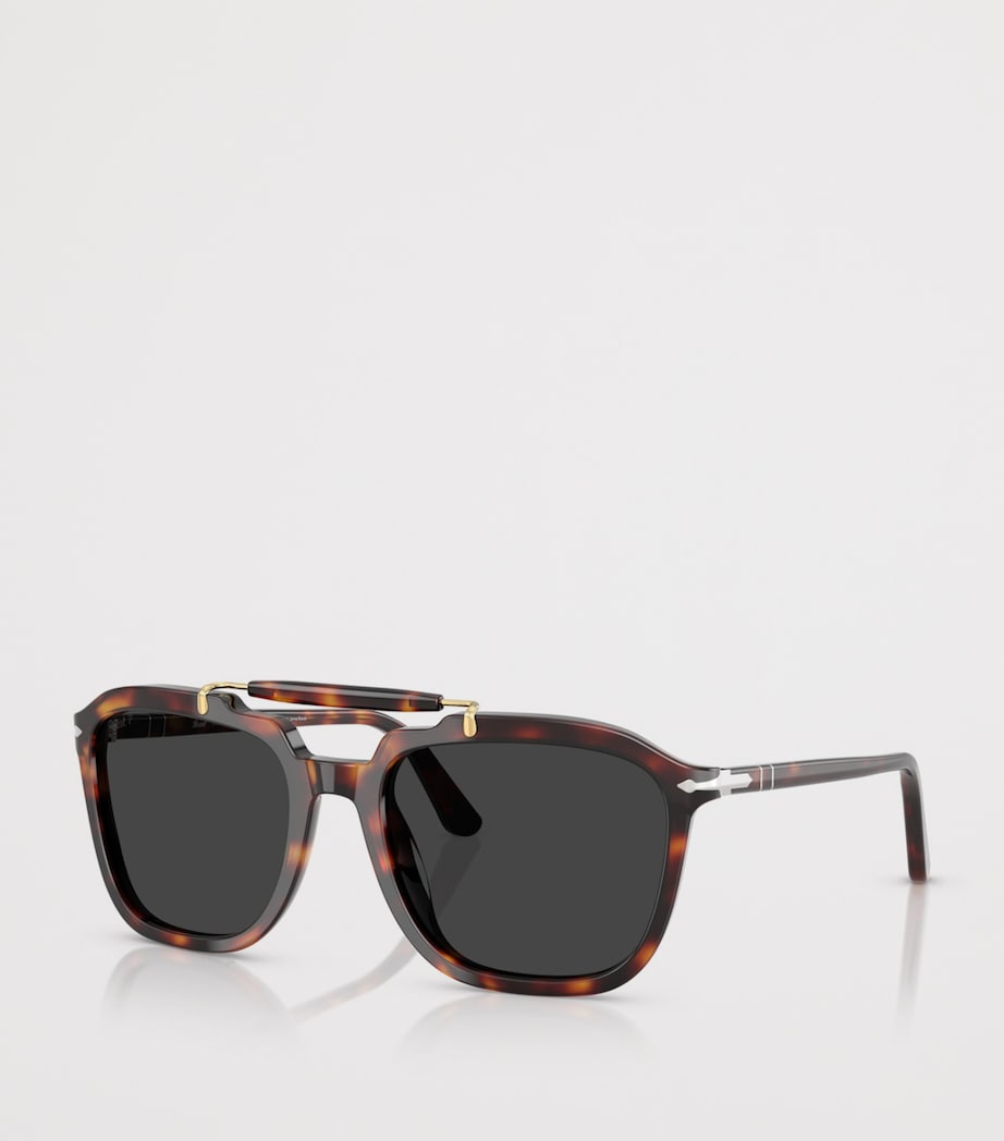 Persol Senna Series Square Sunglasses Brown Image 2