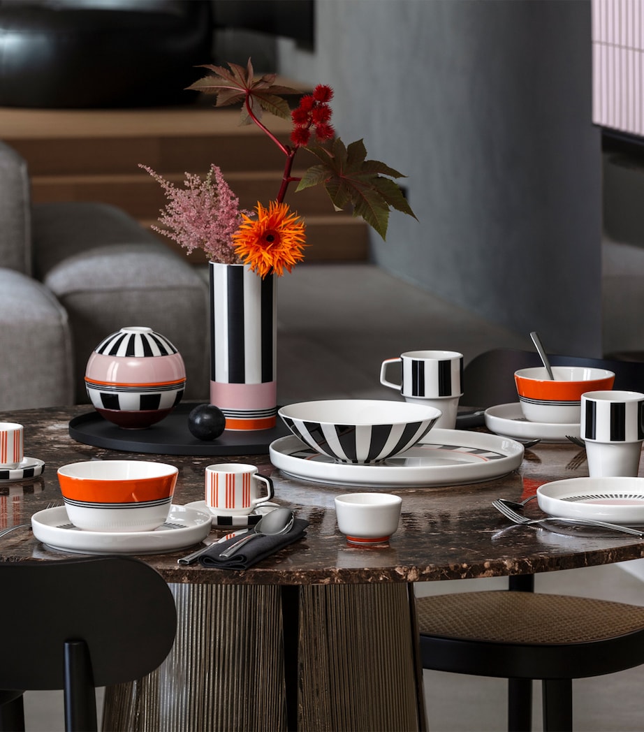 Porcelain Memphis Serving Plate (29cm) WHITE Image 4