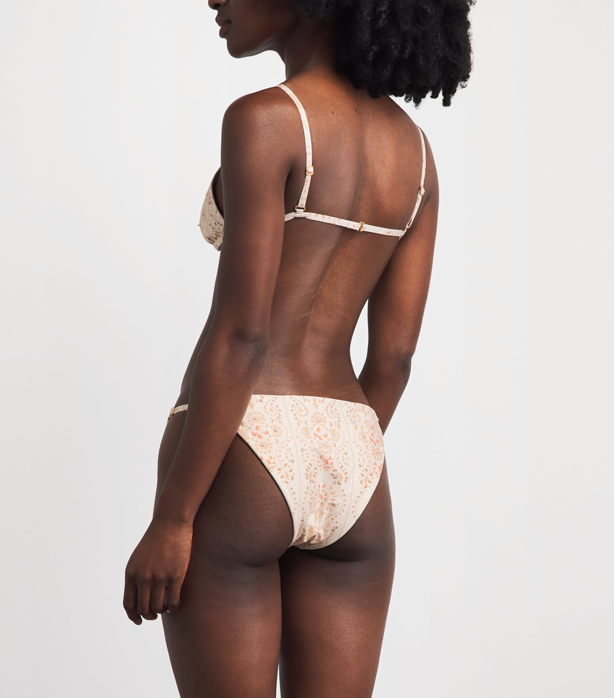 Agua By Agua Bendita Womens Embellished Palmira Play Bikini Bottoms Image 3