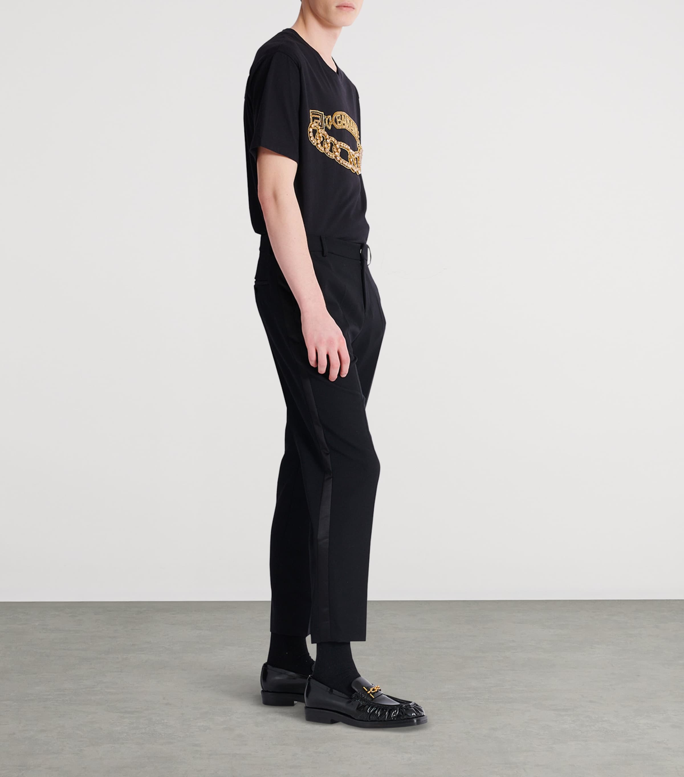 【関税＆送料込み】Balmain Straight Trousers Balmain Straight Tailored Wool Pants - Clothing - BeyondStyle