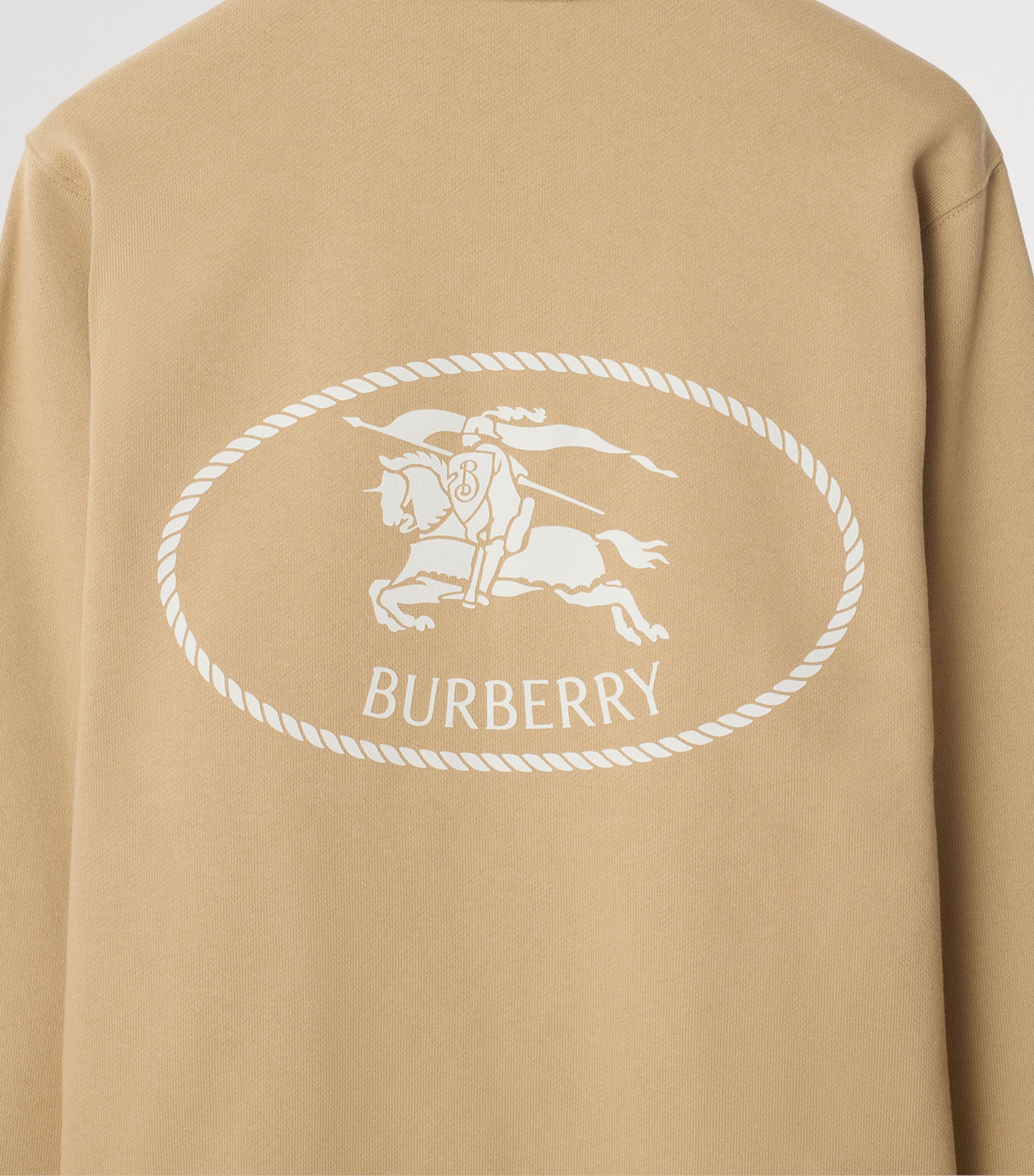 Cotton Knight Stamp Sweatshirt FLAX Image 5