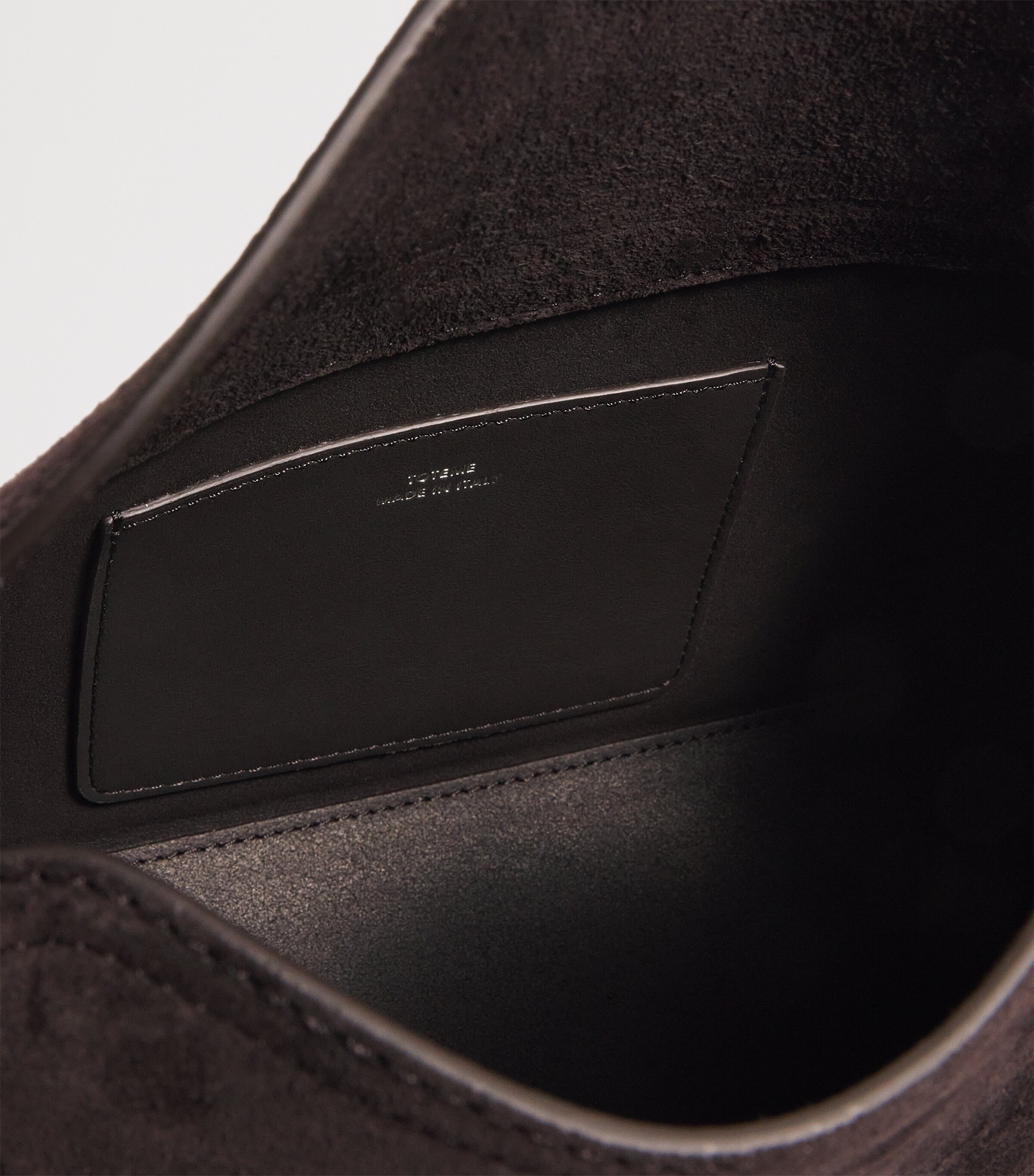 Suede T-Lock Clutch Bag 040 ESPRESSO Image 6