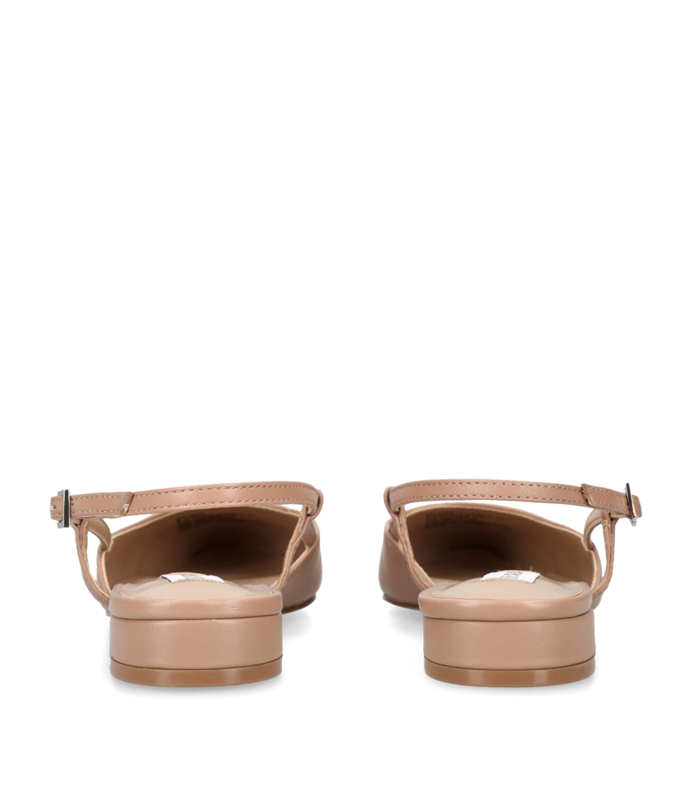 Steve Madden Leather Belinda Slingback Flats Tan Comb Image 2