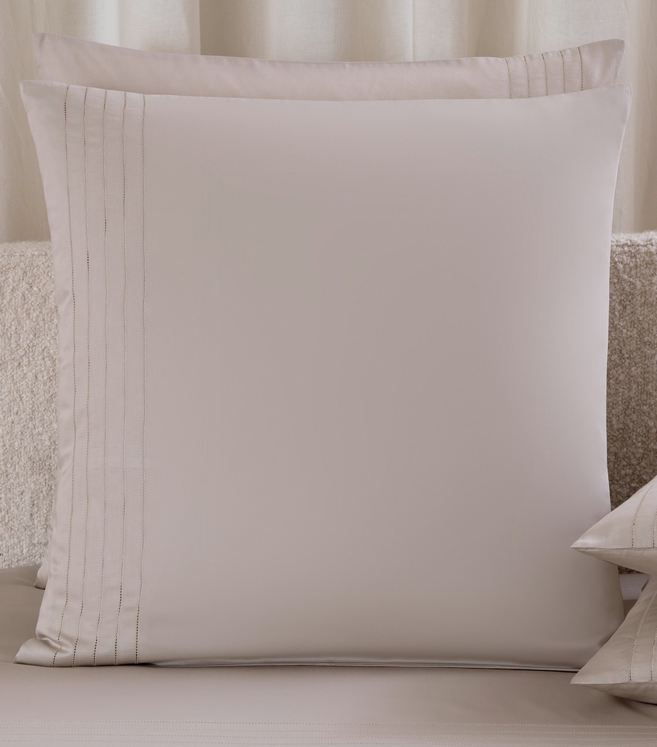 Frette Lush Ajour Pillowcase Set Greige Image 1