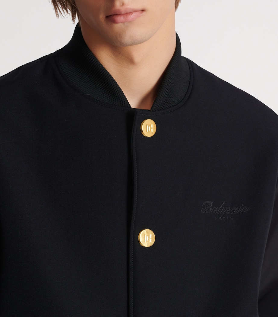 Wool Varsity Jacket EAP NOIR/NOIR Image 6