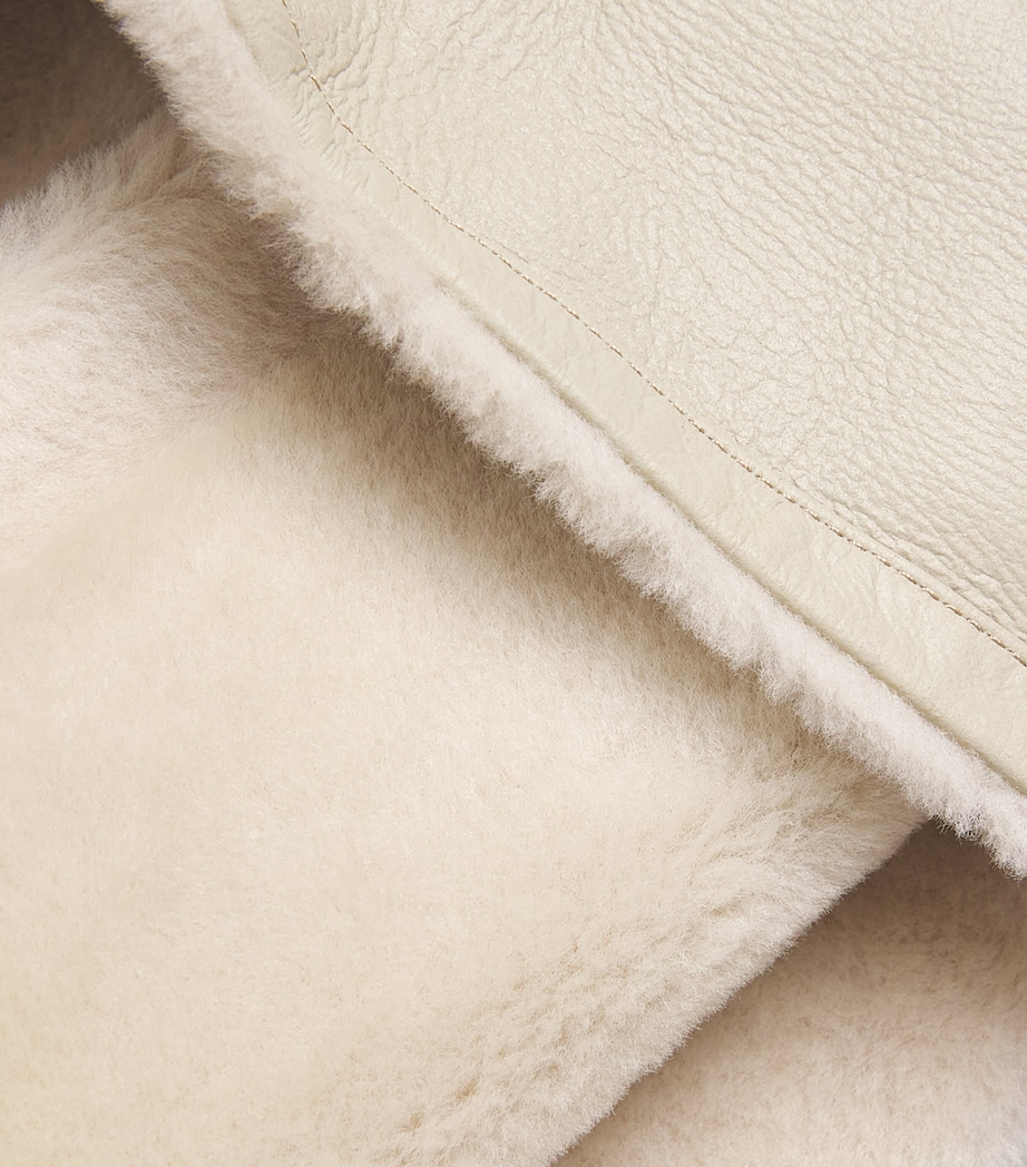 Shearling Shea Belted Coat VANILLA Image 5