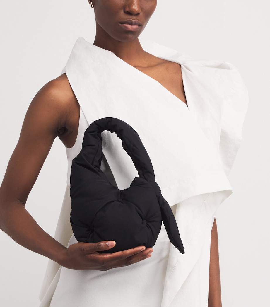 Pumped Top-Handle Bag BLACK Image 5