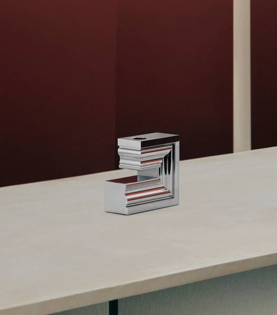 Large Perspectives No.2 Candle Holder SILVER Image 6