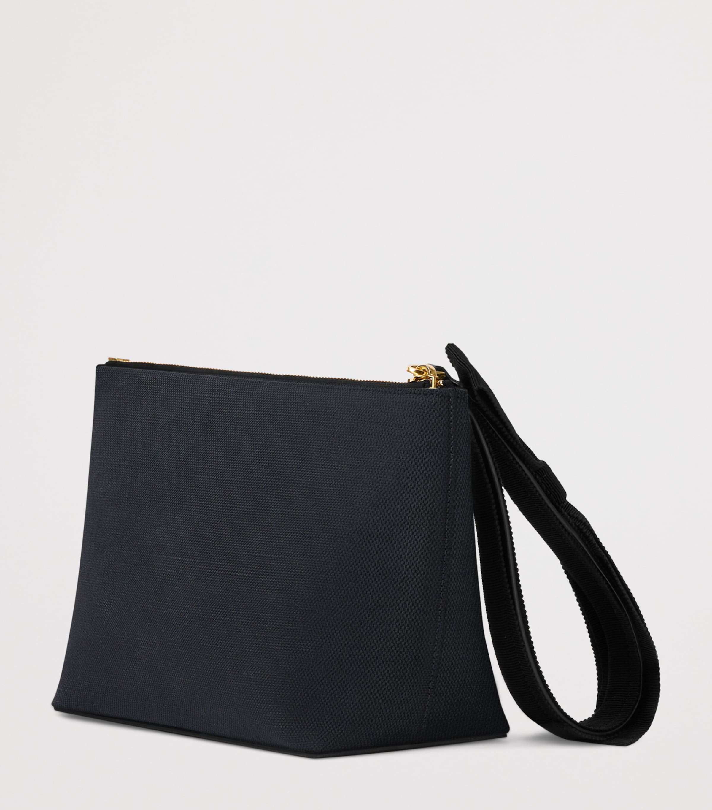 Cotton-Blend Logo Pouch BLACK Image 2