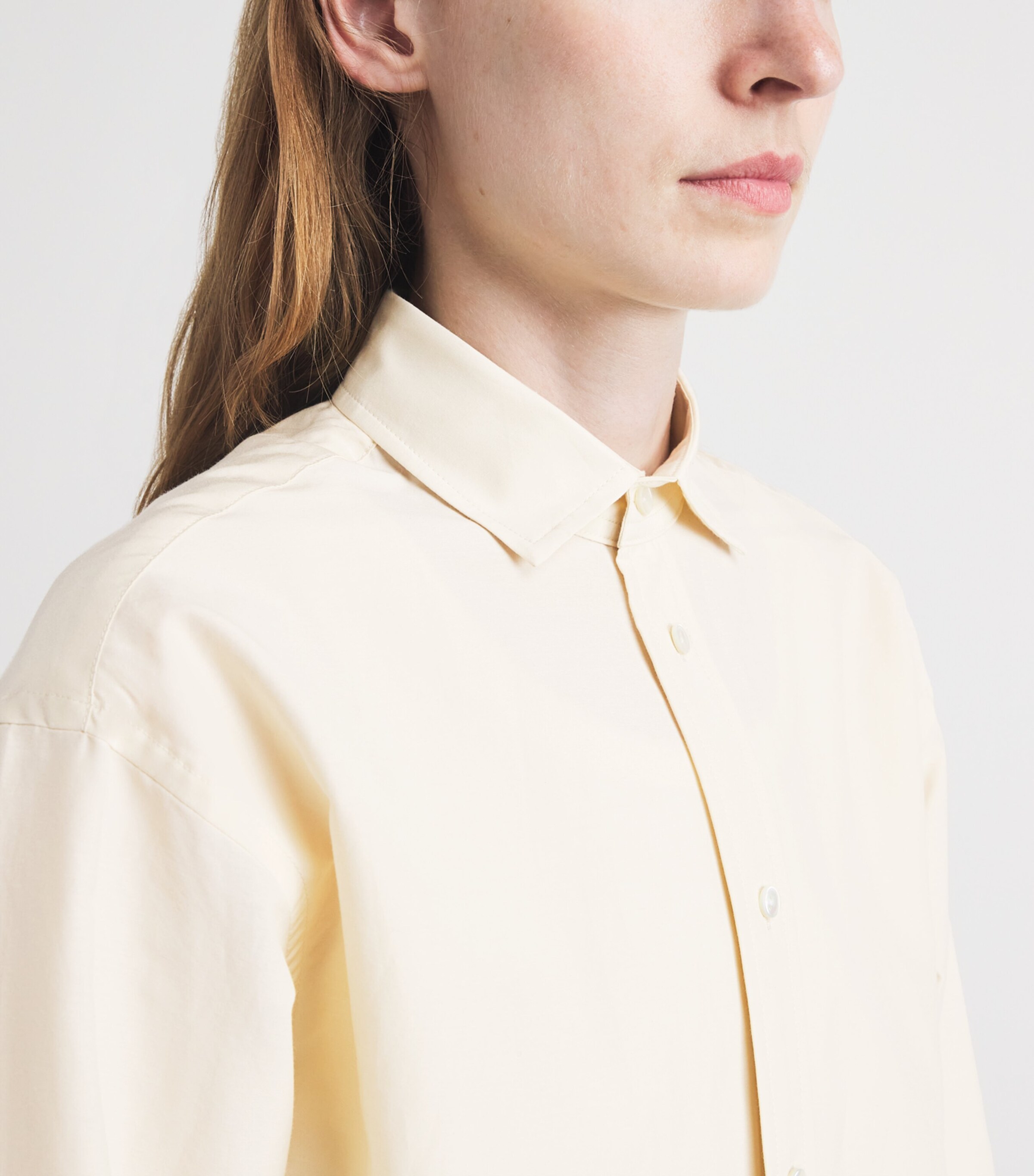 Polo Ralph Lauren Womens Cotton-Silk Relaxed-Fit Shirt Full Cream Image 3