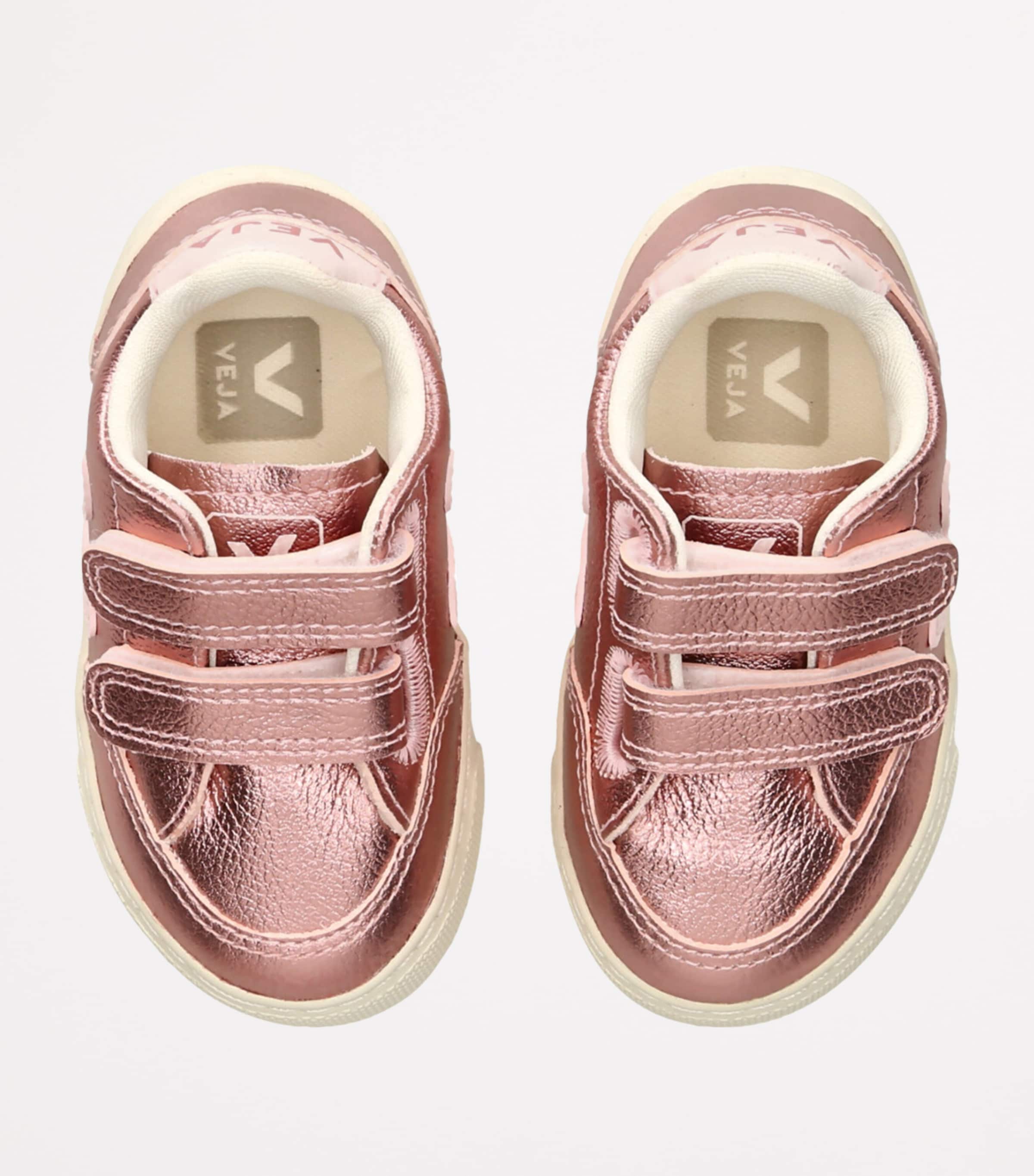 Metallic Leather V-12 Sneakers PINK COMB Image 4