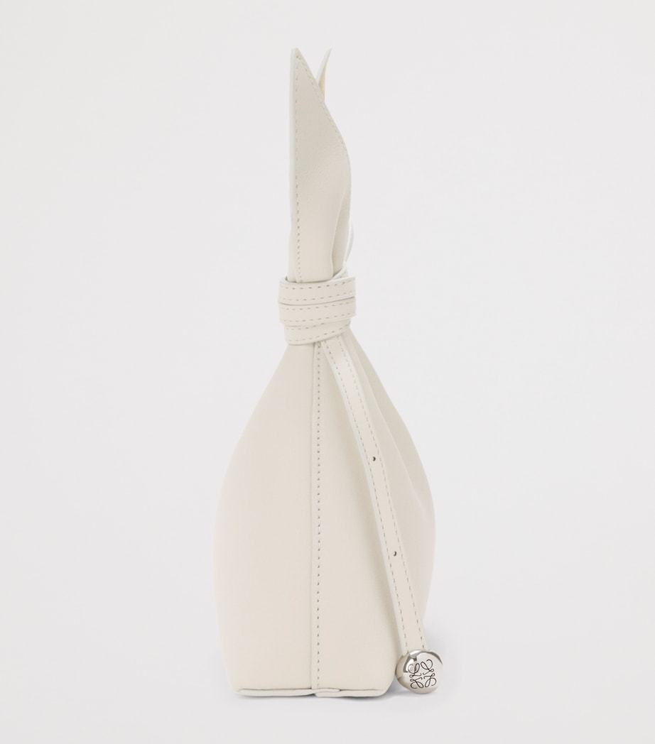 LOEWE Mini Leather Scarf Shoulder Bag Soft White Image 3