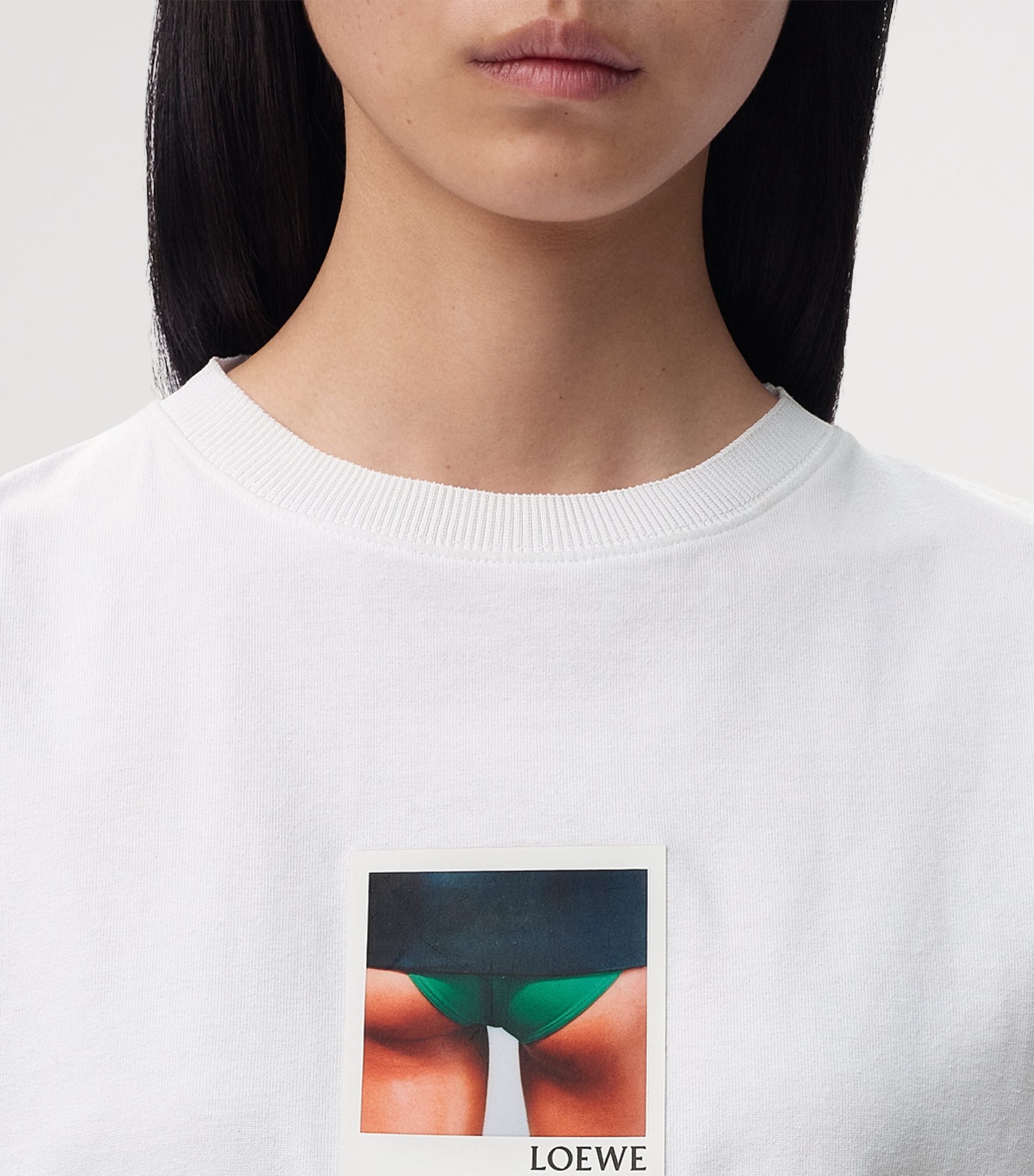 LOEWE White Stretch-Cotton Polaroid T-Shirt | Harrods US