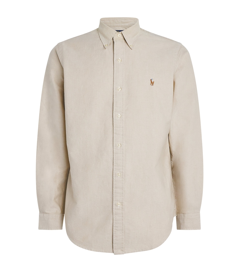 Custom Fit Oxford Shirt COASTAL BEIGE Image 1