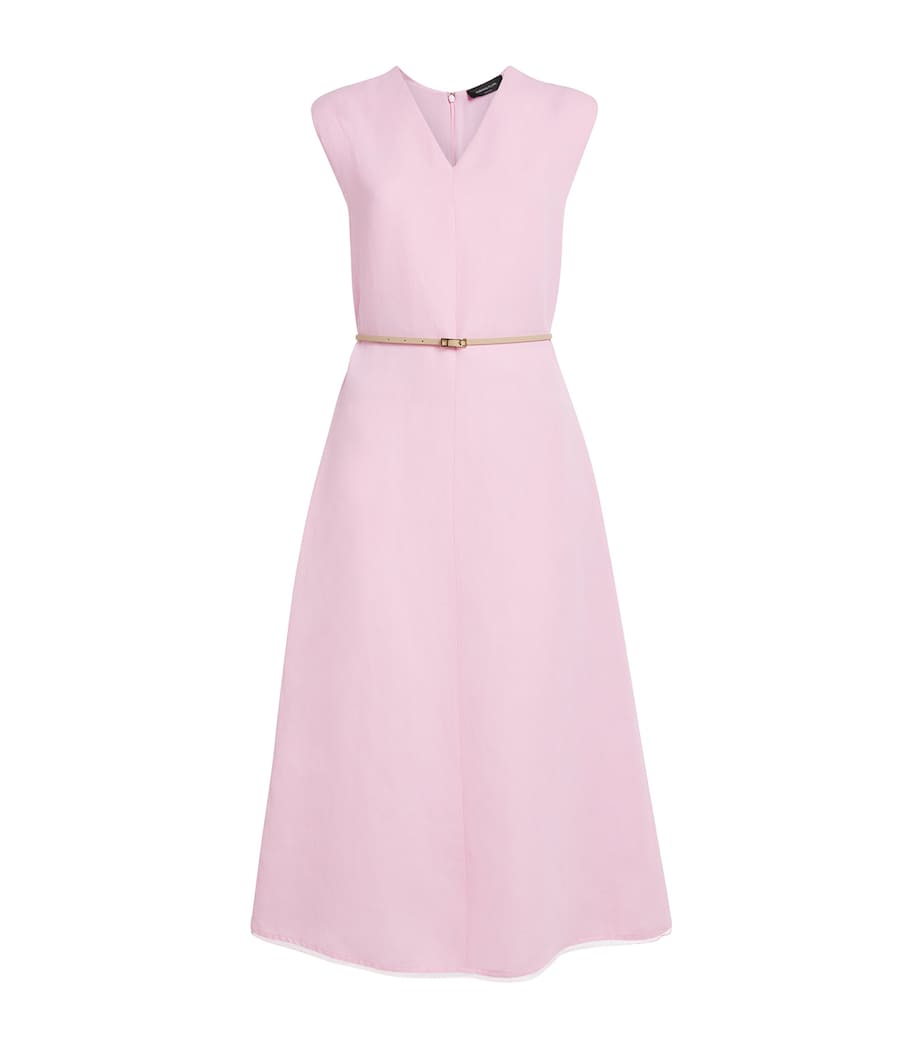 Fabiana Filippi Womens Twill Maxi Dress Rosa Petalo Image 1
