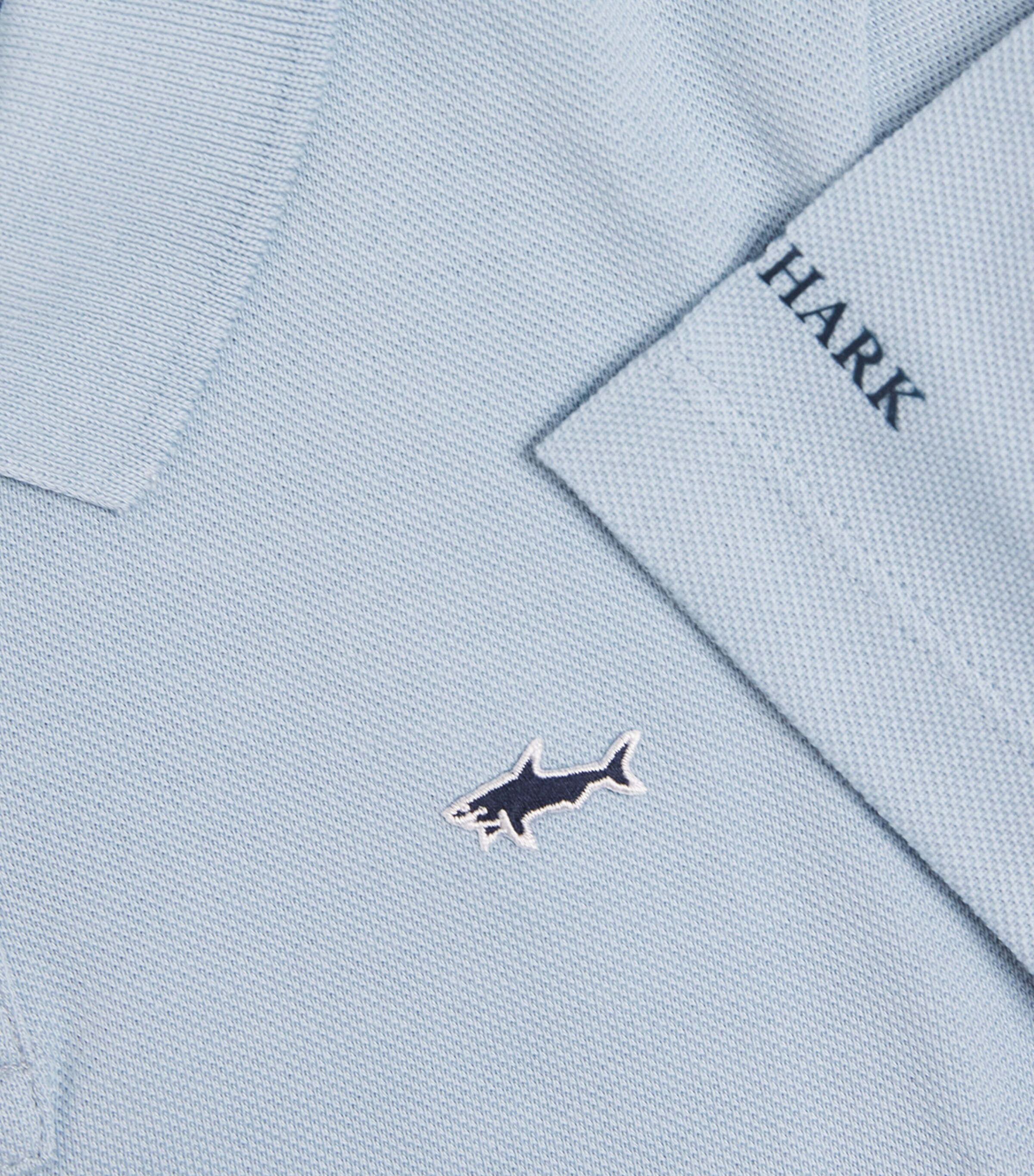 Paul & Shark Cotton Logo Polo Shirt (4-16 Years) Ice Blue Image 3