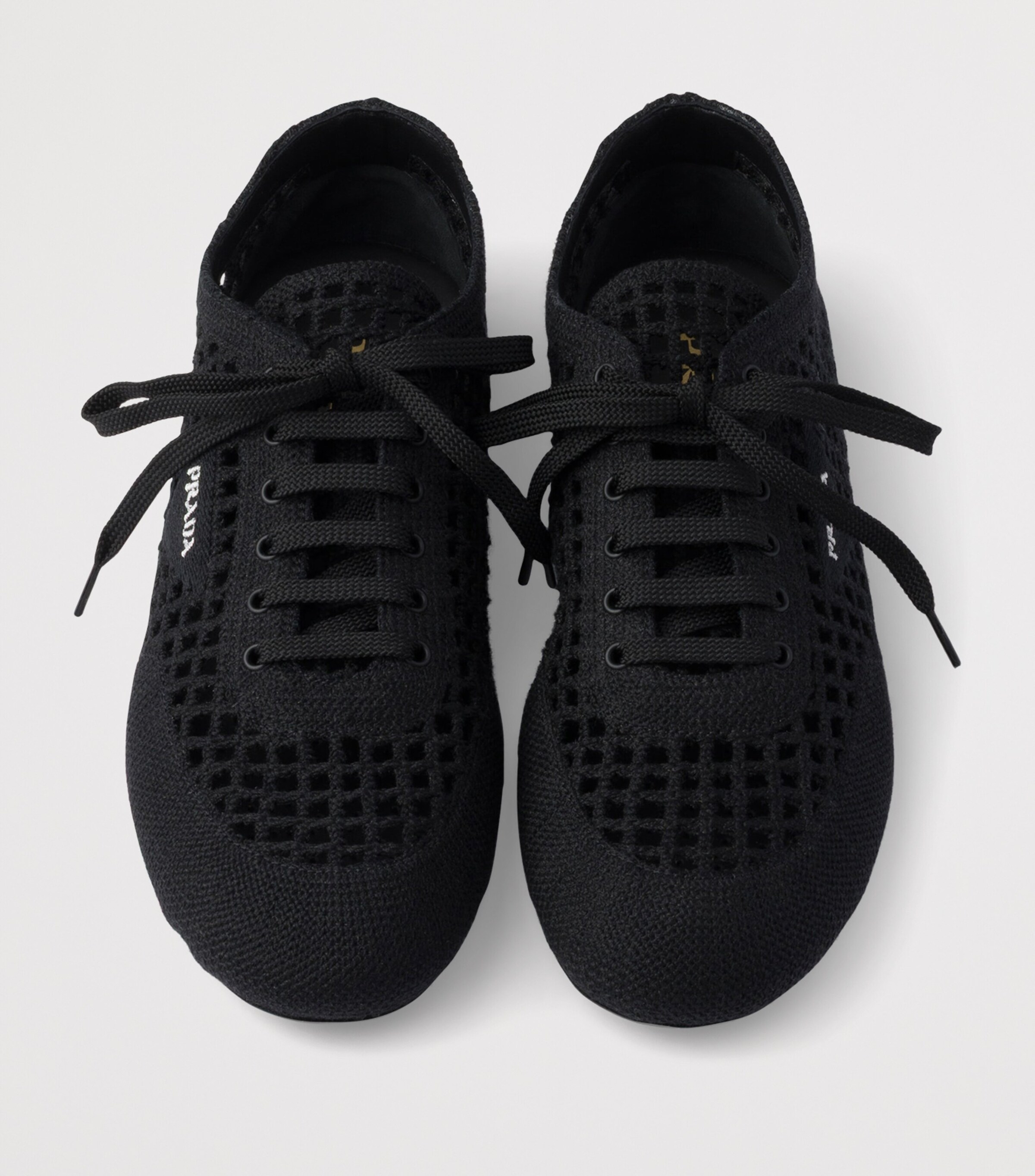 Prada Cotton Crochet Collapse Sneakers Image 3